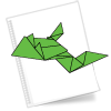 Оригами схема Лягушка