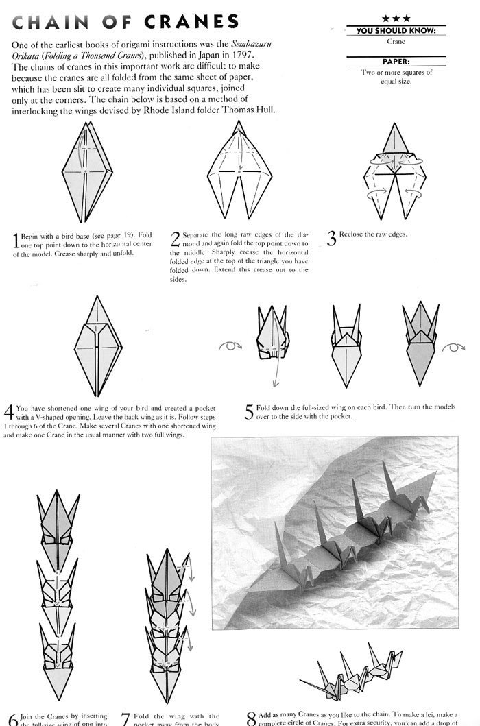 журавлики оригами